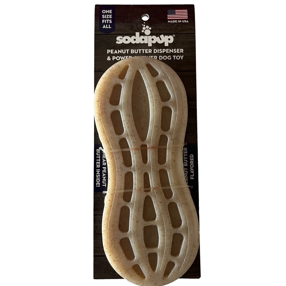 SodaPup Peanut Butter Dispenser & Power Chewer Dog Toy